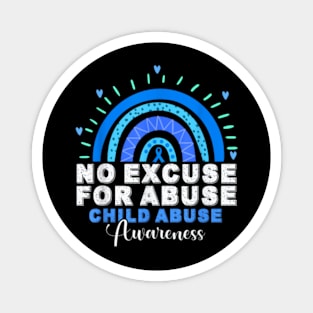 No Excuse For Abuse Child Abuse Prevention Awareness Month Magnet